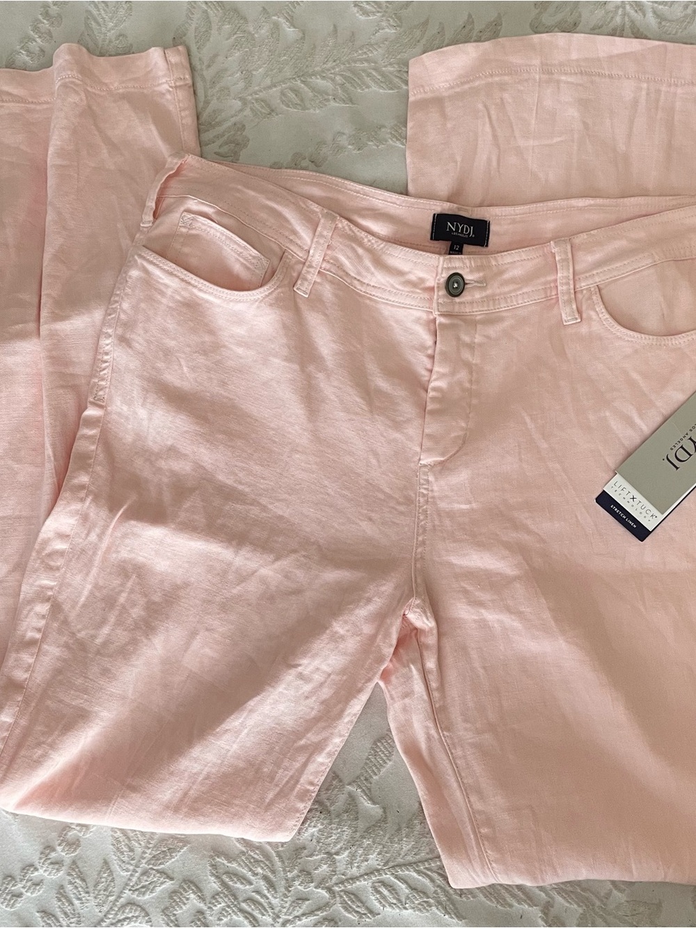 NYDJ Light Pink Straight-Leg Jeans for Women